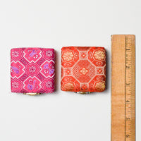 Chinese Lunar Year Medals in Colorful Jacquard Boxes - Set of 2 Default Title