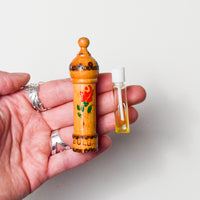 Vintage Bulgarian Painted Wood Perfume Holder Default Title