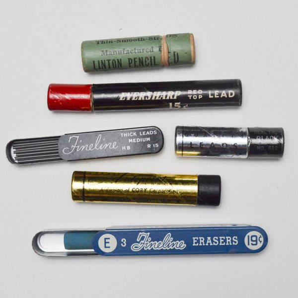 Vintage Fineline, Autopoint + Eversharp Red Top Lead + Eraser Bundle
