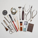 Vintage Clock Repair Tools with Assorted Tools + Hardware