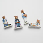 Franklin Miniature Mouse Porcelain Figurines - Bundle of 4