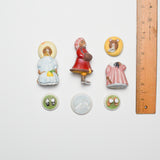 Franklin Miniature Mouse Porcelain Figurines - Bundle of 3 Broken Figures