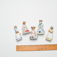Franklin Miniature Mouse Porcelain Figurines - Bundle of 5