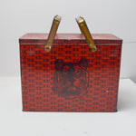 Vintage Tiger Chewing Tobacco + Basket Print Tin with Handles