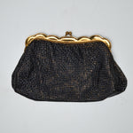 Black Vintage Whiting & Davis Co. Mesh Clutch