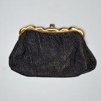 Black Vintage Whiting & Davis Co. Mesh Clutch