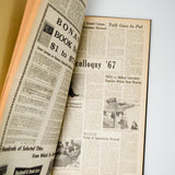 The Bucknellian Bucknell University Newspaper - 1967 + 1968 Issues Bound in Covers