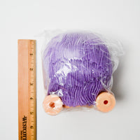 Purple Yarn Hair Doll Head + Hands