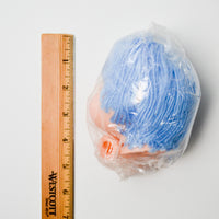 Blue Yarn Hair Doll Head + Hands
