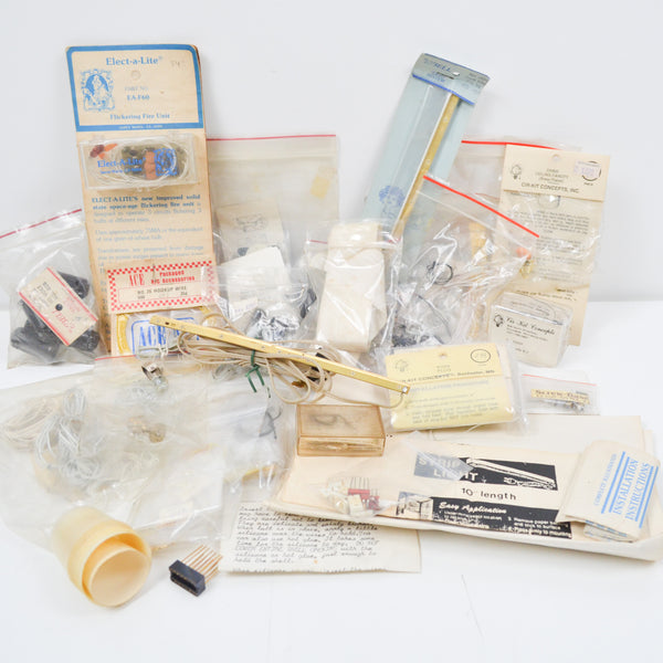 Miniature House Lamps, Lighting Fixtures + Wiring Bundle