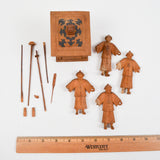 Carved Wooden Figurines - Broken Parts