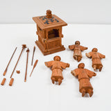 Carved Wooden Figurines - Broken Parts