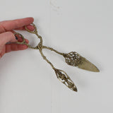 Decorative Metal Serving Tongs
