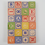 Vintage Wooden ABC Blocks
