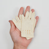 Vintage Tiny Embroidered Gloves - 1 Pair
