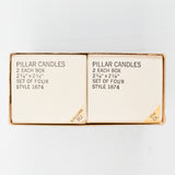 Dansk Designs Orange + Green Pillar Candles