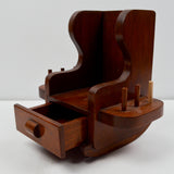 Vintage Wooden Rocking Chair Thread Spool Holder