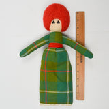 Redhead Scottish Barleycorn Folk Art Handmade Doll