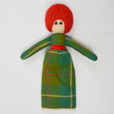 Redhead Scottish Barleycorn Folk Art Handmade Doll