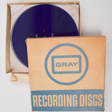 Gray Audograph Recording Disks
