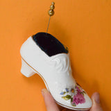 Ceramic Shoe Pincushion