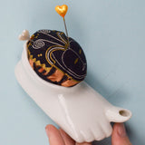 Ceramic Foot Pincushion with Hollow Toe