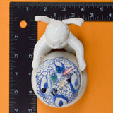 Ceramic Cherub Pincushion