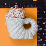 Ceramic Cornucopia Pincushion