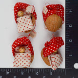Crate + Barrel Walnut Shell Ornaments