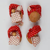 Crate + Barrel Walnut Shell Ornaments