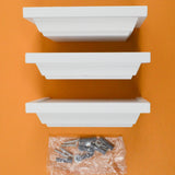 White Mini Wall-Mounted Floating Shelves