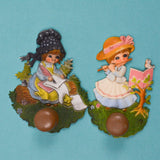 Vintage Girls Wall Hooks