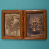 Vintage Photographs in Wooden Frames