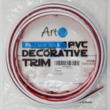 Peel and Stick PVC White Decorative Trim