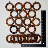Wooden Curtain Rings - Set of 23