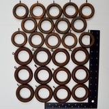 Wooden Curtain Rings - Set of 26
