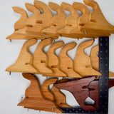 Wooden Curtain Rod Brackets - Set of 18