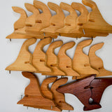 Wooden Curtain Rod Brackets - Set of 18