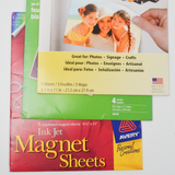 Inkjet Printable Magnetic Sheets, 8.5" x 11" - 3 Packs