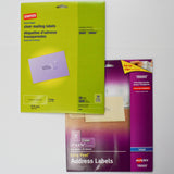 Clear Address Labels, 1" x 2 5/8" - 2 Packs