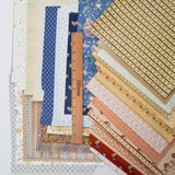 Assorted Vintage-Style Patterned Scrapbooking Paper