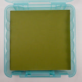 Green Scrapbooking Paper Bundle in Plastic Storage Case