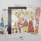 Colorful Scrapbooking Stickers + Die Cut Bundle in Plastic Storage Case