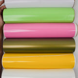 Pink, Green, White + Yellow Heat Transfer Warehouse Vinyl - 6 Rolls
