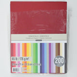 Solid Colorful Cardstock Paper - 8.5" x 11"