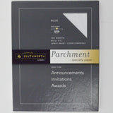 Southworth Blue Parchment Specialty Printer Paper - 8.5" x 11"