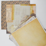 Assorted Brown + Beige Scrapbook Paper Bundle