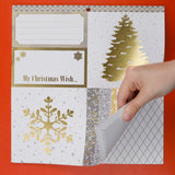 White + Gold Christmas Scrapbook Paper Bundle