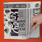 Gray Words To Live By Scrapbook Paper Bundle