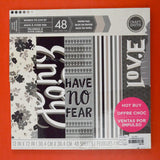 Gray Words To Live By Scrapbook Paper Bundle
